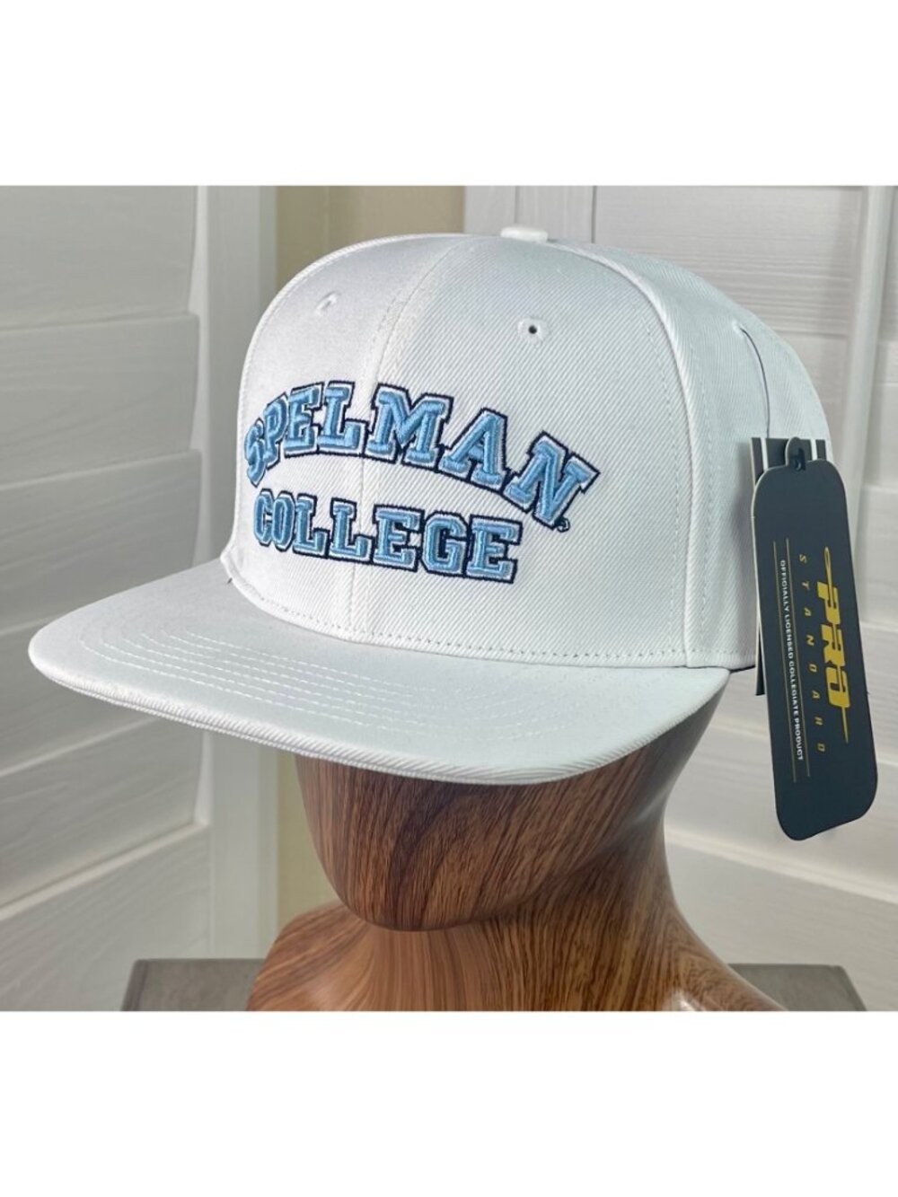 Pro Standard HBCU Spelman College White Wool Blend Embroidered Snapback Hat, NWT - Picture 4 of 7